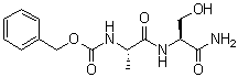 N-Carbobenzoxy-L-alanyl-L-serinamide molecular structure (CAS 70874-14-5)
