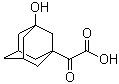 structure of CAS# 709031-28-7, 2-(3-Hydroxy-1-adamantyl)-2-oxoacetic acid;3-Hydroxy-alpha-oxotricyclo[3.3.1.1(3,7)]decane-1-acetic acid
