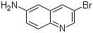 结构式 CAS# 7101-96-4, 3-溴喹啉-6-胺