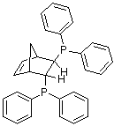 (2R,3R)-(-)-2,3-Bis(diphenylphosphino)bicyclo[2.2.1]hept-5-ene molecular structure (CAS 71042-55-2)