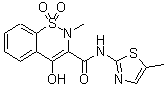 Meloxicam molecular structure (CAS 71125-38-7)