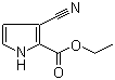 3-Cyano-1H-pyrrole-2-carboxylic acid ethyl ester molecular structure (CAS 7126-44-5)