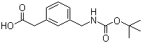 Boc-(3-aminomethylphenyl)acetic acid molecular structure (CAS 71420-95-6)