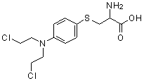 S-[4-[Bis(2-chloroethyl)amino]phenyl]cysteine molecular structure (CAS 7147-15-1)