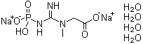 N-[Imino(phosphonoamino)methyl]-N-methylglycine disodium salt tetrahydrate molecular structure (CAS 71519-72-7)
