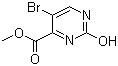 Methyl 5-bromo-2-hydroxypyrimidine-4-carboxylate molecular structure (CAS 71933-03-4)