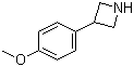 3-(4-Methoxyphenyl)azetidine molecular structure (CAS 7215-07-8)
