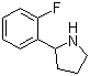 structure of CAS# 72216-04-7, 2-(2-Fluorophenyl)pyrrolidine