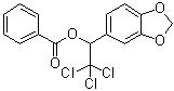 alpha-(Trichloromethyl)-1,3-benzodioxole-5-methanol 5-benzoate molecular structure (CAS 7228-34-4)