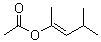 4-Methyl-2-penten-2-ol 2-acetate molecular structure (CAS 7255-62-1)