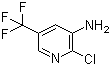 3-Amino-2-chloro-5-(trifluoromethyl)pyridine molecular structure (CAS 72587-18-9)