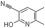 structure of CAS# 72716-80-4, 2-Hydroxy-5,6-dimethylnicotinonitrile;5,6-Dimethyl-2-oxo-1,2-dihydro-3-pyridinecarbonitrile