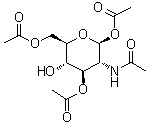 2-(Acetylamino)-2-deoxy-beta-D-glucopyranose 1,3,6-triacetate molecular structure (CAS 73024-74-5)