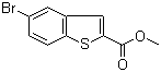 Methyl 5-bromo-1-benzothiophene-2-carboxylate molecular structure (CAS 7312-11-0)
