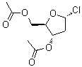 2-脱氧-alpha-D-赤式-呋喃戊糖基氯化物二乙酸酯分子结构 (CAS 73446-73-8)