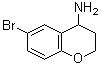 structure of CAS# 735248-42-7, 6-Bromo-3,4-dihydro-2H-1-benzopyran-4-amine;(6-Bromochroman-4-yl)amine