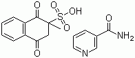 亚硫酸氢烟酰胺甲萘醌分子结构 (CAS 73581-79-0)