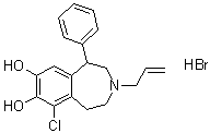 SKF 82958 氢溴酸盐分子结构 (CAS 74115-01-8)