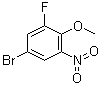 4-Bromo-2-fluoro-6-nitroanisole molecular structure (CAS 74266-66-3)