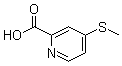 4-(Methylthio)-2-pyridinecarboxylic acid molecular structure (CAS 74470-30-7)