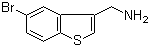 5-溴苯并[b]噻吩-3-甲胺分子结构 (CAS 744985-64-6)