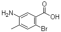 5-Amino-2-bromo-4-methylbenzoic acid molecular structure (CAS 745048-63-9)