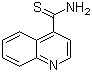 结构式 CAS# 74585-98-1, 喹啉-4-硫代甲酰胺