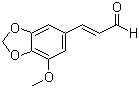 3-甲氧基-4,5-亚甲基二氧基肉桂醛分子结构 (CAS 74683-19-5)