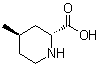 rel-(2R,4R)-4-Methyl-2-piperidinecarboxylic acid molecular structure (CAS 74874-06-9)