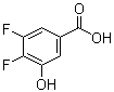 3,4-Difluoro-5-hydroxybenzoic acid molecular structure (CAS 749230-45-3)