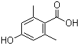 结构式 CAS# 75056-97-2, 4-羟基-2,6-二甲基苯甲酸
