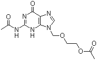 9-[(2-Acetoxyethoxy)methyl]-N2-acetylguanine molecular structure (CAS 75128-73-3)