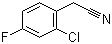 structure of CAS# 75279-56-0, 2-Chloro-4-fluorophenylacetonitrile;2-Chloro-4-fluorobenzyl cyanide