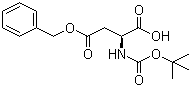 Boc-L-aspartic acid 4-benzyl ester molecular structure (CAS 7536-58-5)