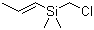 (Chloromethyl)dimethyl-1-propenylsilane molecular structure (CAS 75422-66-1)