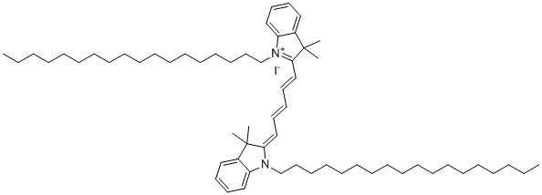 结构式 CAS# 75539-51-4, Cy5 dic18