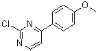 2-Chloro-4-(4-methoxyphenyl)pyrimidine molecular structure (CAS 75634-04-7)