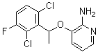 [3-[1-(2,6-Dichloro-3-fluorophenyl)ethoxy]pyridin-2-yl]amine molecular structure (CAS 756520-67-9)