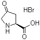 structure of CAS# 75776-67-9, 4-Oxo-L-proline hydrobromide;4-Keto-L-proline hydrobromide