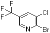2-Bromo-3-chloro-5-(trifluoromethyl)pyridine molecular structure (CAS 75806-84-7)