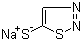 结构式 CAS# 75849-83-1, 5-(1,2,3-噻二唑基)硫钠