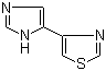 4-(1H-Imidazol-5-yl)thiazole molecular structure (CAS 758724-68-4)