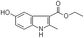 Ethyl 5-hydroxy-2-methylindole-3-carboxylate molecular structure (CAS 7598-91-6)