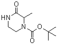 2-Methyl-3-oxopiperazine-1-carboxylic acid tert-butyl ester molecular structure (CAS 76003-30-0)