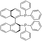 S-(-)-1,1'-联萘-2,2'-双二苯膦分子结构 (CAS 76189-56-5)