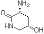 cis-3-Amino-5-hydroxy-2-piperidinone molecular structure (CAS 76223-42-2)