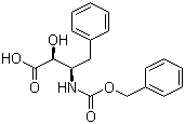 (aR,bS)-rel-alpha-Hydroxy-beta-[[(phenylmethoxy)carbonyl]amino]benzenebutanoic acid molecular structure (CAS 76498-22-1)