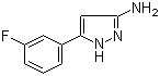 3-Amino-5-(3-fluorophenyl)-1H-pyrazole molecular structure (CAS 766519-89-5)