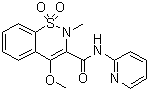 4-Methoxy-2-methyl-N-2-pyridinyl-2H-1,2-benzothiazine-3-carboxamide 1,1-dioxide molecular structure (CAS 76780-03-5)