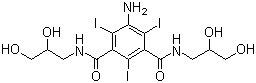 5-Amino-N,N'-bis(2,3-dihydroxypropyl)-2,4,6-triiodo-1,3-benzenedicarboxamide molecular structure (CAS 76801-93-9)